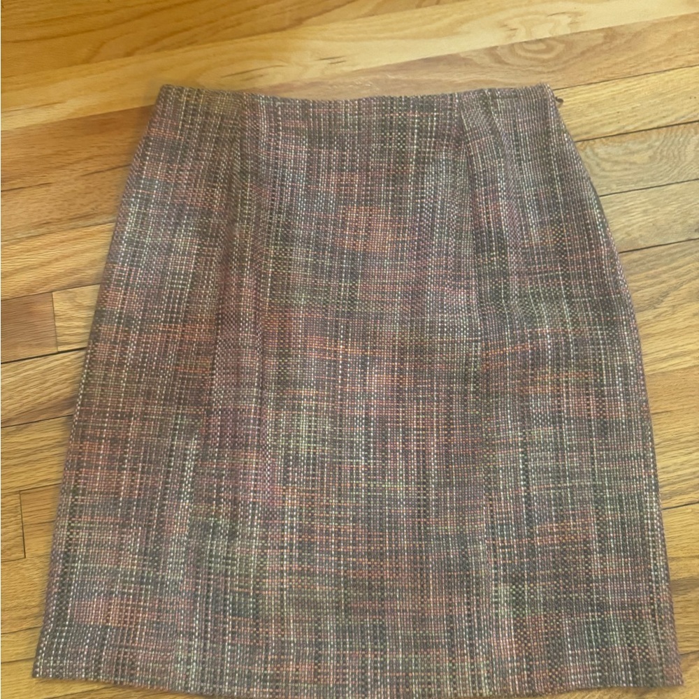 Kate Hill Multicolor Tweed Pencil Skirt